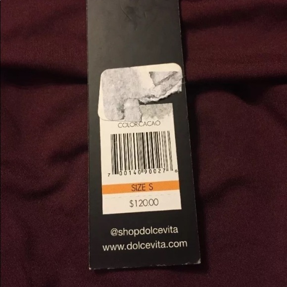 Dolce Vita Solid One Piece Cross Back Swimsuit - Picture 6 of 6